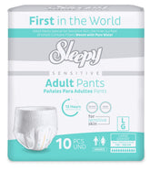 Scutece tip chilot pentru Adulți Sleepy Sensitive, mărimea L 110-150cm - 10 bucăți